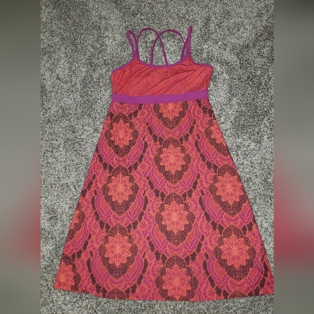 Prana| Sleeveless Sundress with Western Bohemian Pattern